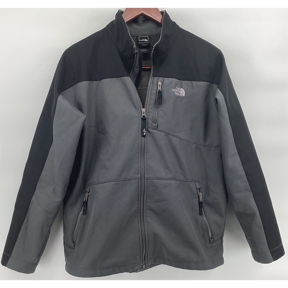 The North Face Boys XL Jacket Black Soft Shell Full Zip